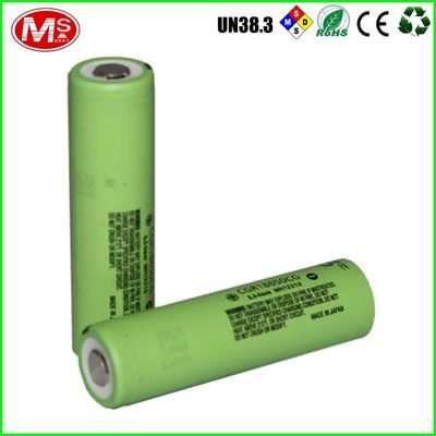 China Japan Brand CGR18650CG Lithium Battery Cells High Rate 3.7 Volt Cylinder supplier