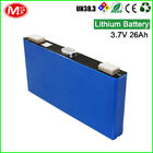 Solar Prismatic Lithium Battery Cells / 3.7 V 26Ah Lithium Ion Rechargeable Battery