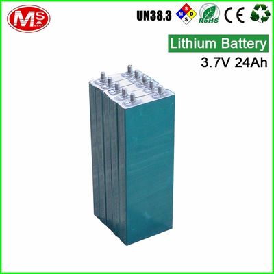 China Lightweight Deep Cycle Battery Cells 3.7V 24Ah For Solar Street Light MS1690175 factory