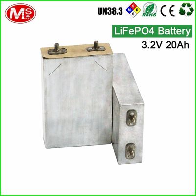China 20Ah Lithium Ion Deep Cycle Battery Cells / 3.2 Volt Battery For Solar Lights factory