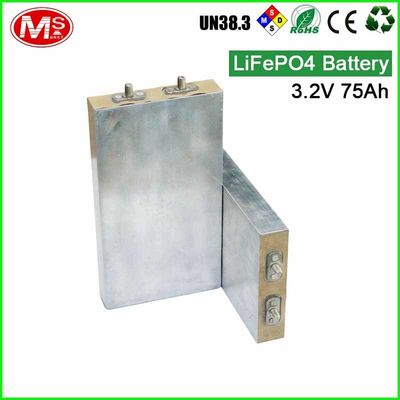 China High Energy 3.2V 75Ah Rechargeable Lithium Ion Battery For Solar / Wind / UPS / RV factory