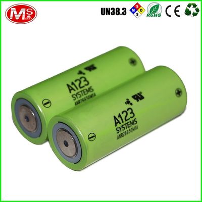 China Light Green 2300mAh 26650 Lifepo4 Battery Cell High Capacity 3.2 Volt factory
