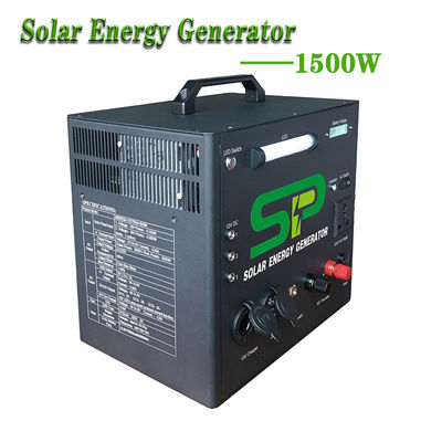 China 1500W Solar Powered Generator Home UPS System 220V AC Inverter factory