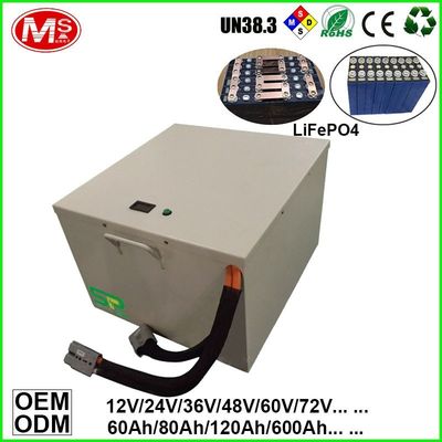China Rechargeable Lithium Polymer 72v LiFePO4 Battery Pack 60Ah Capacity factory