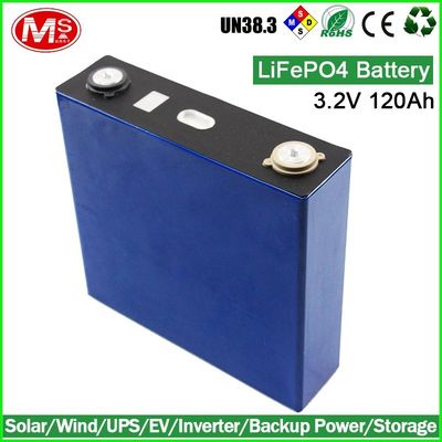 China High Energy 120Ah Ev / Storage / Solar Power System Rechargeable Lithium LiFePO4 Battery supplier