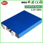 Long Cycle Life 3.2V 35Ah Lithium ion Storage Battery For Photovoltaic System / Solar / EV