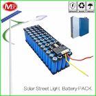LifePO4 Cylindrical Lithium Ion Battery Pack / 12V 15Ah Solar Street Light Battery