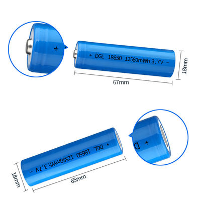 Lifepo4 Cylindrical Lithium Ion Battery Cells 3.7V Explosion Proof