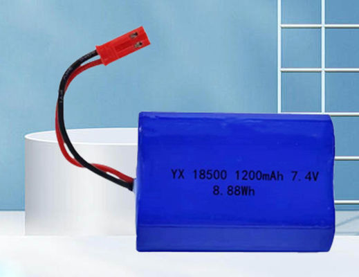 Rechargeable Lipo Solar Lithium Ion Battery Pack 7.4 1200mah  Eco Friendly