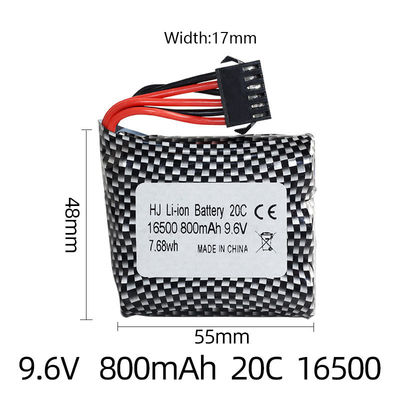 DC Output Rechargeable Fast Charging Lithium RC Batteries OEM LiFePO4 Ebike 800mAh
