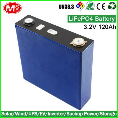 China Long Lasting LiFePO4 Battery Cells 3.2V 120Ah For Solar Energy Power Backup distributor