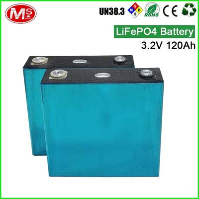 China LiFePO4 Prismatic Battery Cell / Rechargeable Solar Battery Pack 3.2V 120Ah factory