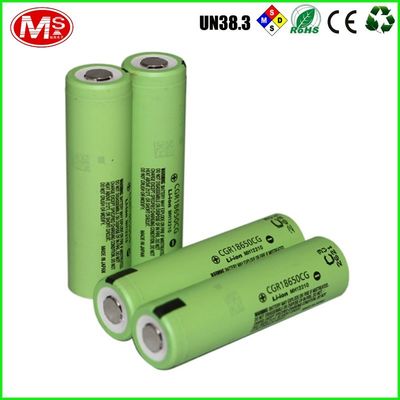China CGR18650CG 18650 Lithium Polymer Battery 2200mAh High Rate Charge / Discharge distributor